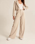 High Waist Straight Pants Trousers with pockets