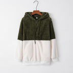 Casual Women Hooded Sweater Jacket