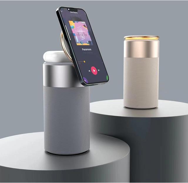 Phone And AirPods Wireless Charger  Bluetooth Speaker