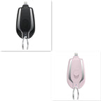 Keyring Charging Bank Wireless Portable 1500 Mah