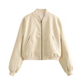 Stand Collar Motorcycle Pilot Jacket